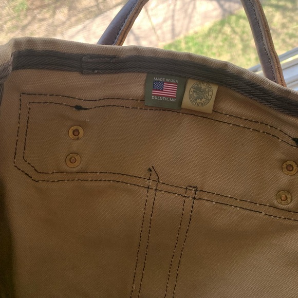 Duluth Pack Tote bag- handcrafted- lifetime warr. - Picture 5 of 5